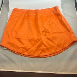 Evolutionary - orange NWT skirt! Silky material! Size small!